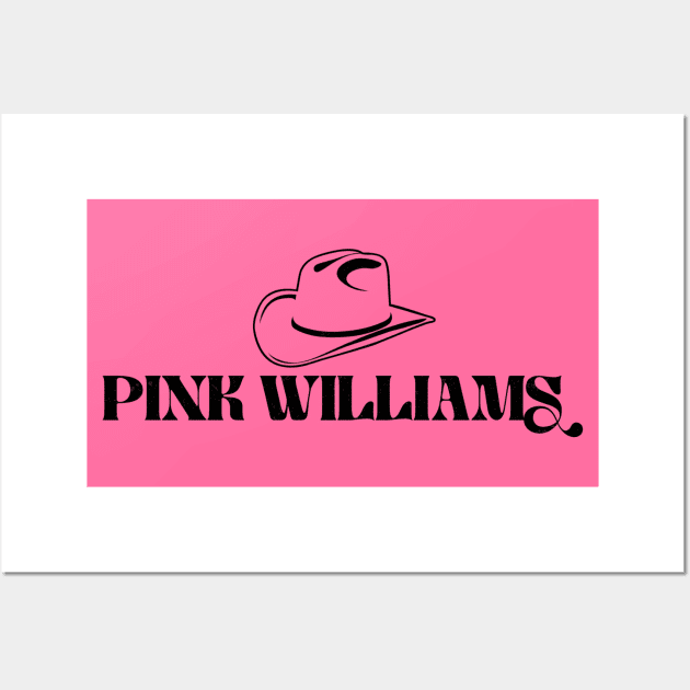 Pink Williams Name Logo (Distressed) Wall Art by Pink's Mercantile  